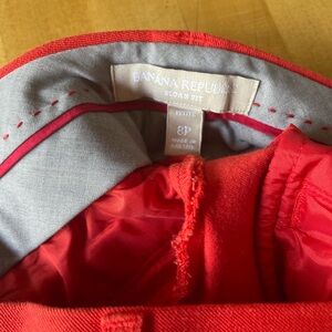 Banana Republic Sloan stretch pants, tomato red size petite 8.